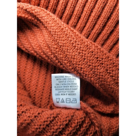 Madison + Hudson Women's Long Sleeve Sweater Orange Sz M - Picture 14 of 14
